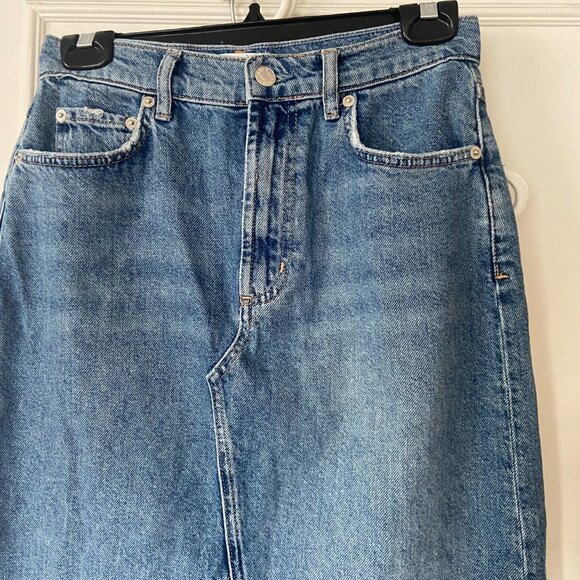 Rails Highland Denim Midi Skirt - Y2K, 90s - Size 25 - Picture 2 of 12